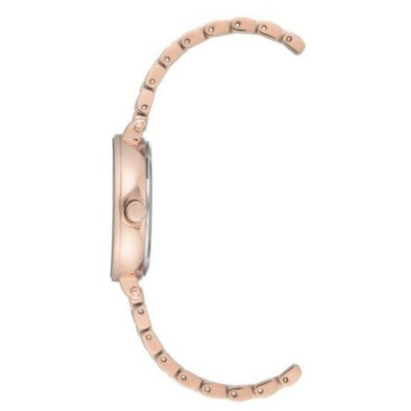 Anne Klein Women's Diamond-Accented Bracelet Watch Rose Gold-Tone New with Tag - Picture 9 of 14